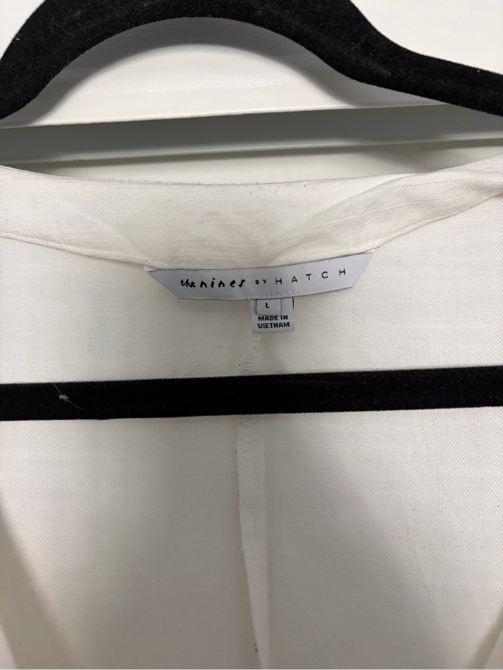 The Nines by Hatch White Maternity Jumpsuit - Relaxed Button-Front - Picture 3 of 3